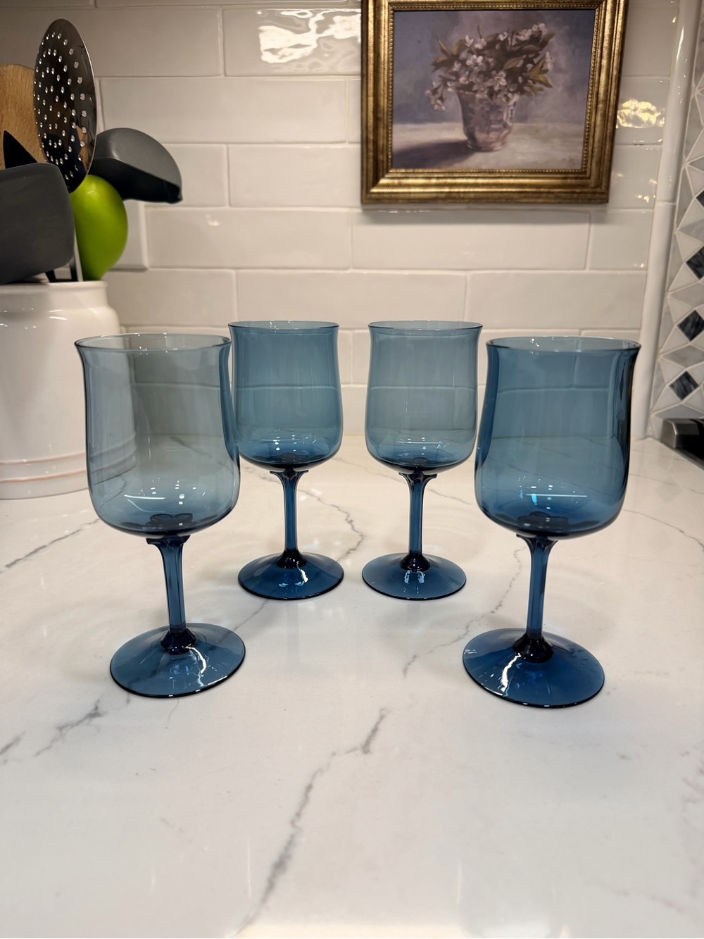 Lenox Blue Mist Wine Glasses - Set of 4